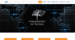 Desktop Screenshot of embajadoresdesuenos.net